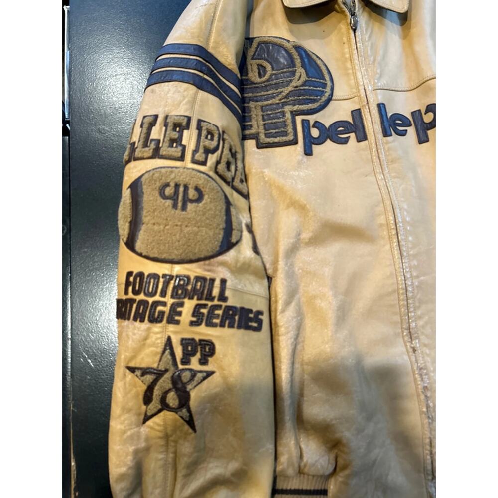 Vintage pelle pelle leather jacket mens size 56 - Picture 2 of 12